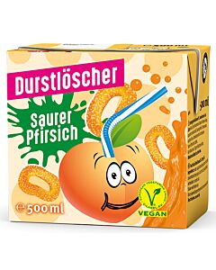 Durstlöscher Saurer Pfirsich Tetra 0,5L. 12St.