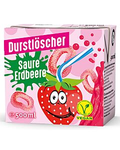 Durstlöscher Saure Erdbeere Tetra 0,5L. 12St.