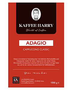 Kaffee Harry Adagio Cappuccino 10x1kg.