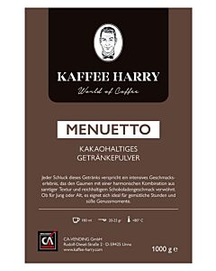 Kaffee Harry Menuetto Choco 10x1kg.