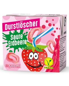 Durstlöscher Saure Erdbeere Tetra 0,5L. 12St.