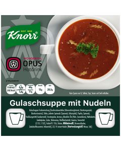 WO Knorr Gulaschsuppe mit Nudeln 12x20 Becher