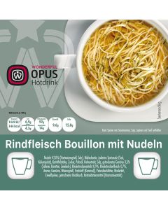 WO Rindfleisch Bouillon mit Nudeln 12x20 Becher