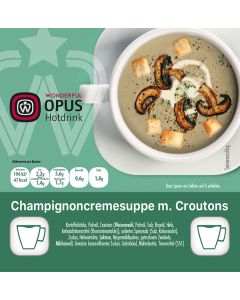 WO Champignoncremesuppe mit Croutons 12x20 Becher